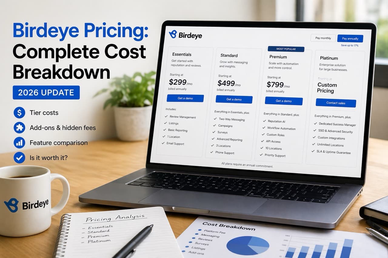 Birdeye Pricing 2026: Plans, Per Month Cost & Hidden Fees